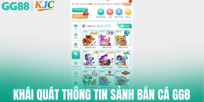 Khái quát thông tin sảnh bắn cá GG88