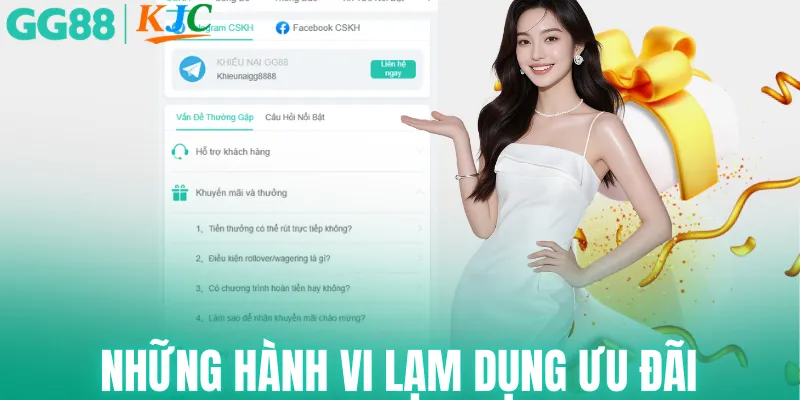 Những hành vi lạm dụng khi tham gia ưu đãi